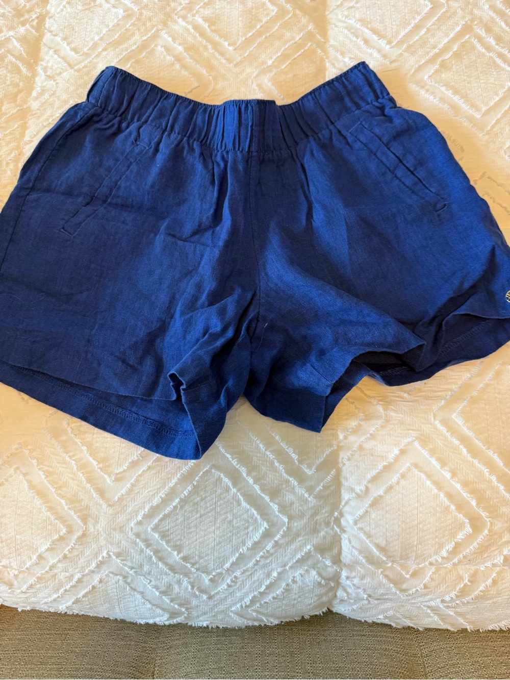 Lilly Pulitzer Royal Blue Lilo Linen Shorts
